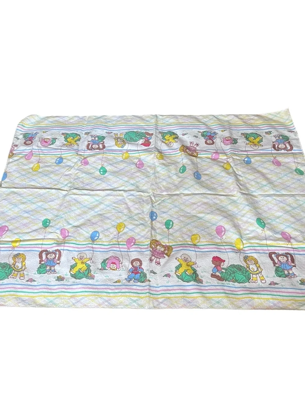 Pair Of 1980's Cabbage Patch Kids Receiving Baby Blankets 30